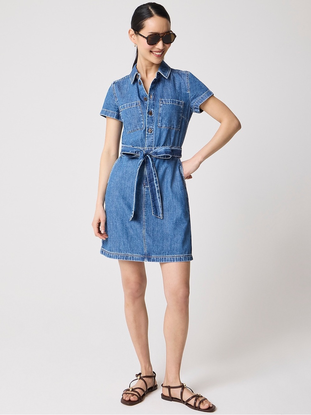 NEW J. Crew Factory Denim utility dress